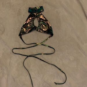 Rolita couture ethereal wrap top rave GREEN